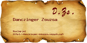 Danczinger Zsuzsa névjegykártya